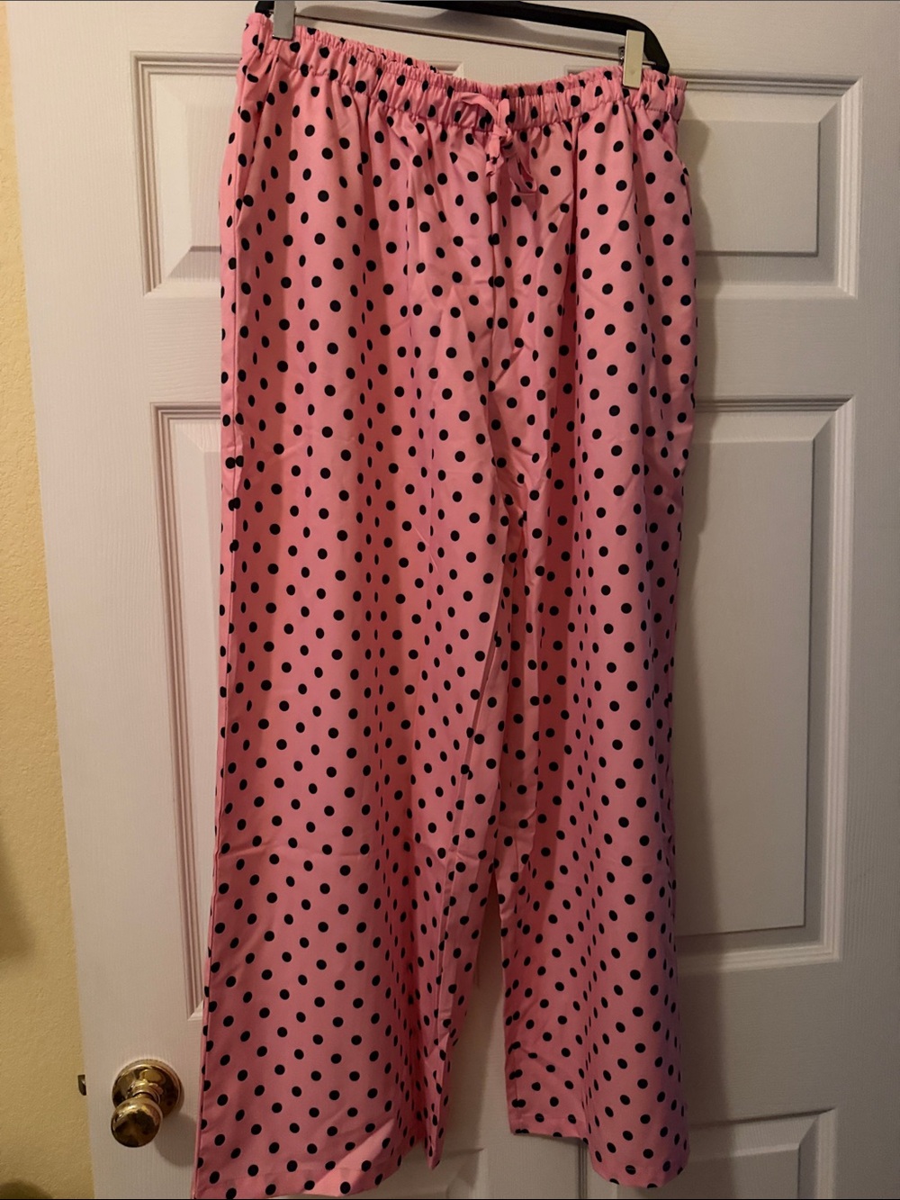 SHEIN Pink Polka Dot Wide Leg Pants - 1X - NWOT